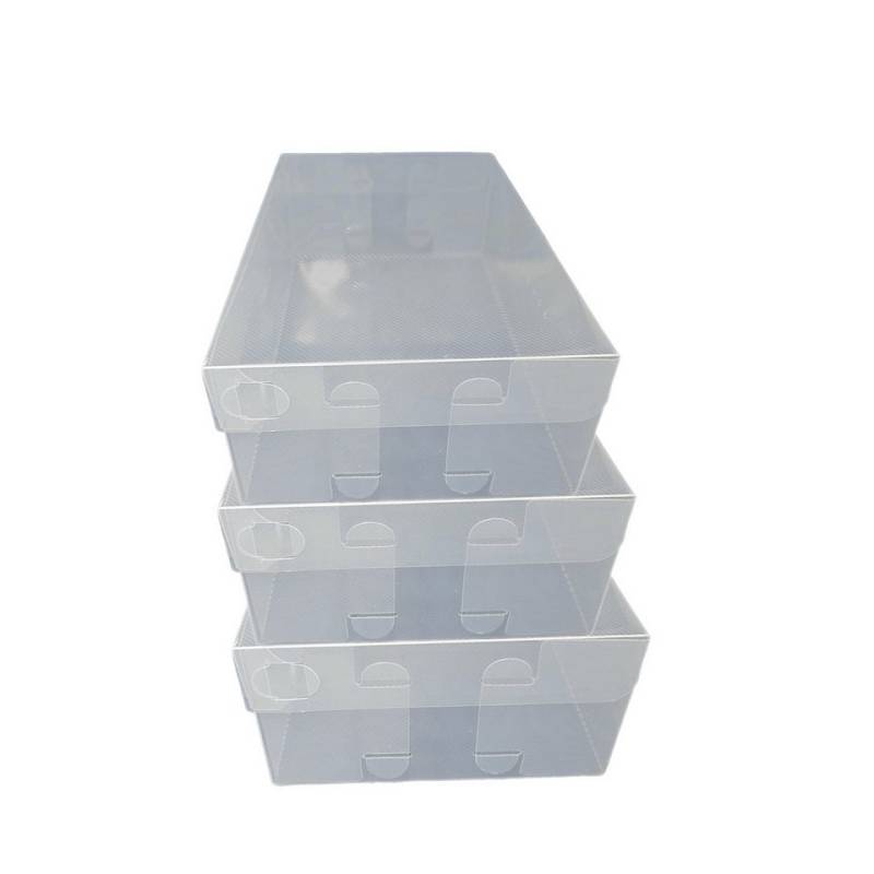 Dynasun Schuhbox Schuhbox PP435 (3 St), Transparente Schuhaufbewahrungsbox Stapelbare und faltbare Box Schuhen von Dynasun