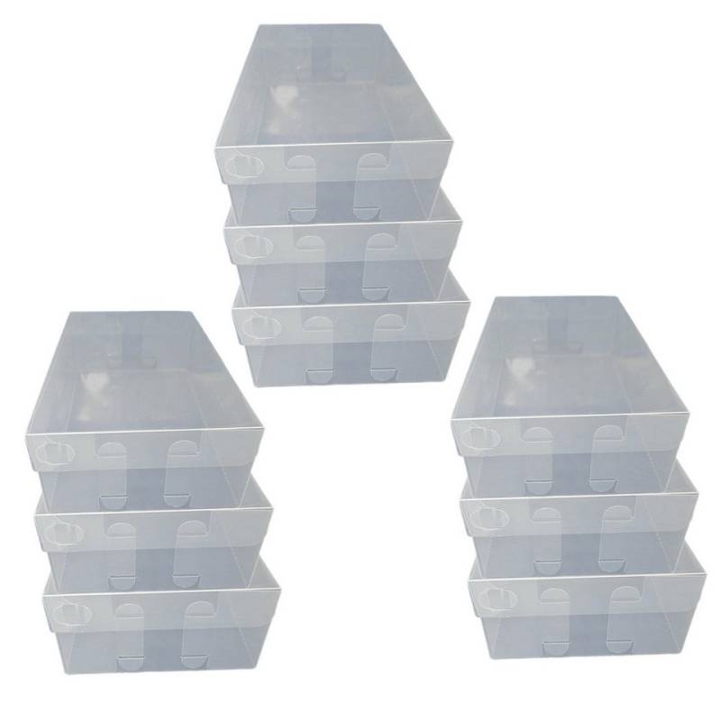 Dynasun Schuhbox Schuhbox PP435 (9 St), Transparente Schuhaufbewahrungsbox Stapelbare und faltbare Box Schuhen von Dynasun