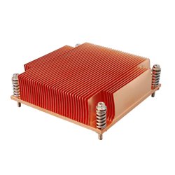 Dynatron G129 PC-Lüfter (Prozessor, Heizkörper, Sockel B (LGA 1366), Kupfer, Metall, 90 x 88 x 23,5 mm) von Dynatron