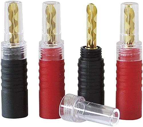 Dynavox Bananenhohlstecker 2 x rot, 2 x schwarz, 1x1x4.5cm von Dynavox