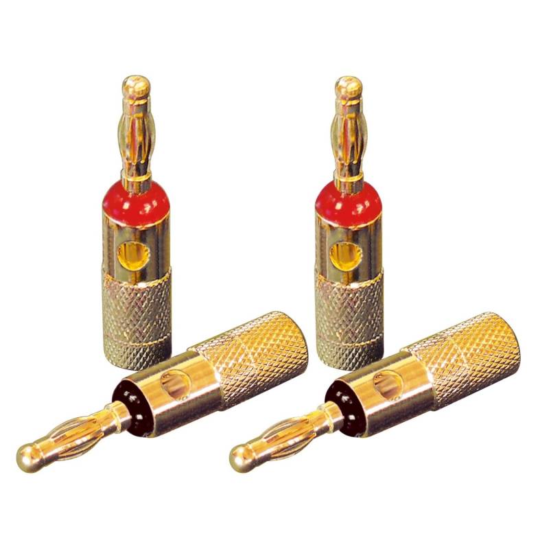 Dynavox Bananenstecker Vergoldet 4 Stück von Dynavox