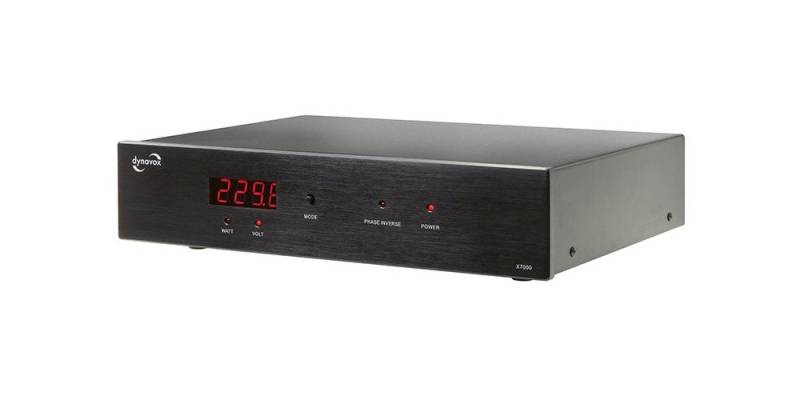 Dynavox HiFi-Steckdosenleiste X7000 - Netzfilter für ungetrübten Hörgenuss Mehrfachsteckdose 6-fach (Eingebauter Sicherungsautomat 10 A), 4x gefiltert, 2x ungefiltert von Dynavox
