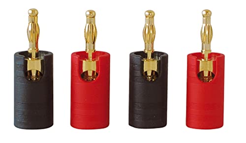 Dynavox IMG 1 Bananenhohlstecker 2 x rot, 2 x schwarz von Dynavox