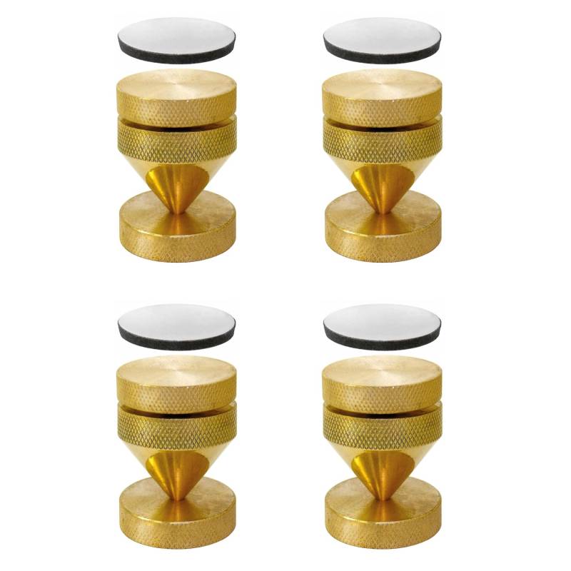 Dynavox Lautsprecher Spikes 60 kg 4er Set Messing von Dynavox