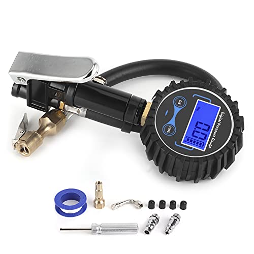 Dyocoag 200psi Reifendruckanzeige Überwachung LCD Digitale Anzeige Inflator mit LED -Licht für Autoauto -Motorrad von Dyocoag
