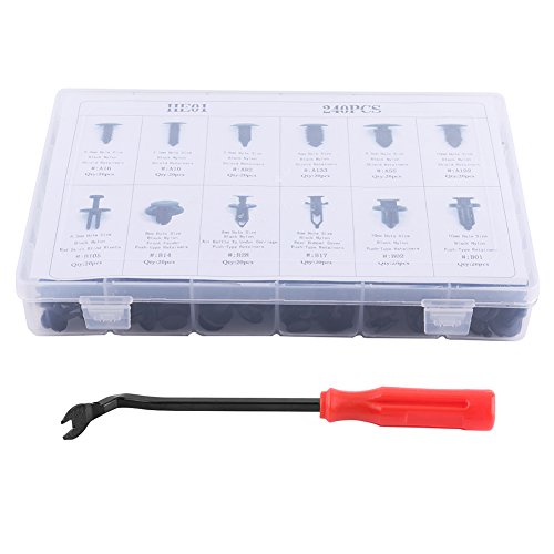 Dyocoag 240pcs Langlebiger Auto -Push -Pin -Niet -Trimm -Clip -Panel -Körpern -Interieur -Sortiment mit Entfernungstool für Automobile Dyocoag 240pcs Langlebiger Auto -Push -Pin -Niet -Trimm -Clip -Panel -Körpern -Interieur -Sortiment mit Entfernungstool für Automobile von Dyocoag