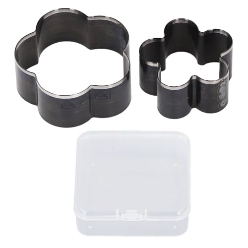 Dyocoag 2pcs Leder Schnittstab -Set Blütenförmige Schalthändler Stanzlegungsstahlhandwerk Werkzeuge 58 mm 46 mm Dia Dyocoag 2pcs Leder Schnittstab -Set Blütenförmige Schalthändler Stanzlegungsstahlhandwerk Werkzeuge 58 mm 46 mm Dia von Dyocoag