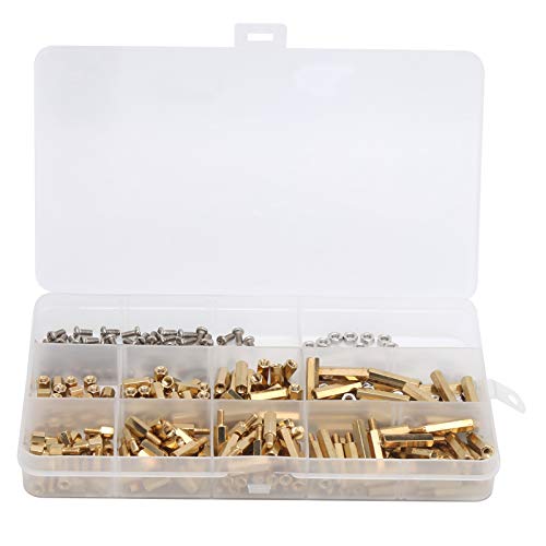Dyocoag 300pcs Hex Standoff -Abstandshalter -Messing Motherboard Säule Schraube Hardware M3 Hex Standoff Brass Langlebige einfache Installation für verschiedene Materialien Dyocoag 300pcs Hex Standoff -Abstandshalter -Messing Motherboard Säule Schraube Hardware M3 Hex Standoff Brass Langlebige einfache Installation für verschiedene Materialien von Dyocoag