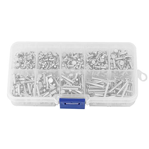 Dyocoag 450pcs M2.5 Flat Head Aluminium Nieten Feste Struktur - Nietset für DIY -Projekte Dyocoag 450pcs M2.5 Flat Head Aluminium Nieten Feste Struktur - Nietset für DIY -Projekte von Dyocoag