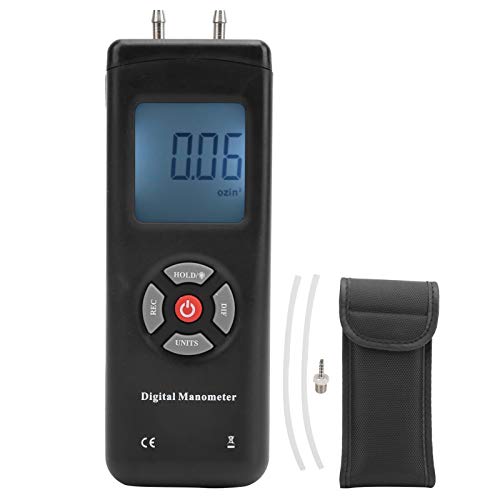 Dyocoag Digital Manometer Luftdruckmesser Differential Luftdrucktester Werkzeug+5psi für Lüftungs- und Klimaanlagen geeignet von Dyocoag