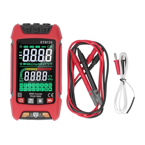 Dyocoag Digital Multimeter Tester 9999 Zählt Farbbildschirm AC DC -Spannungswiderstandsmesser mit Hintergrundbeleuchtung ET8135 für elektrische Fehlerbehebung Dyocoag Digital Multimeter Tester 9999 Zählt Farbbildschirm AC DC -Spannungswiderstandsmesser mit Hintergrundbeleuchtung ET8135 für elektrische Fehlerbehebung von Dyocoag