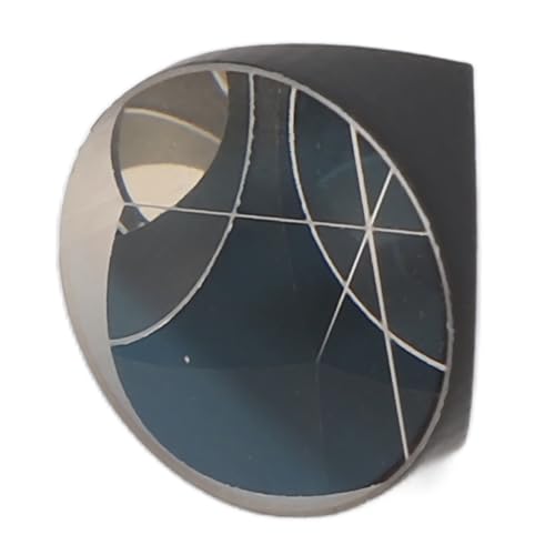Dyocoag Eckwürfel Prisma Optisches Glas Ausgezeichneter Transparenz Totalstation Prisma 17,8 mm Durchmesser für die Vermessung der Kartierung von Dyocoag