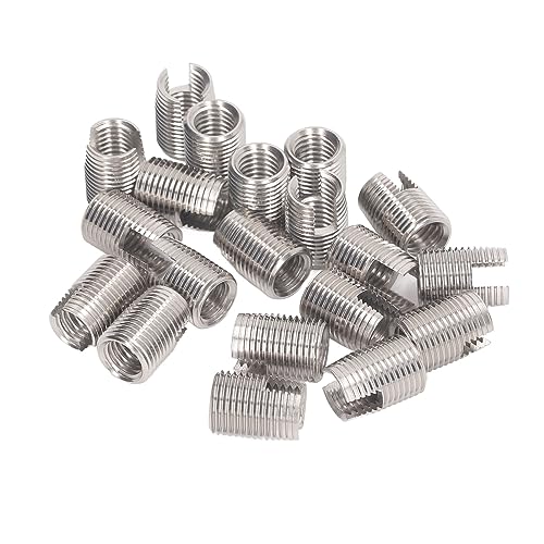 Dyocoag Edelstahl 20 Stück Schlitz Selbstschneidende Gewindeeinsätze M16 x 1,5 22 mm Gewinde für Automobile Dyocoag Edelstahl 20 Stück Schlitz Selbstschneidende Gewindeeinsätze M16 x 1,5 22 mm Gewinde für Automobile von Dyocoag