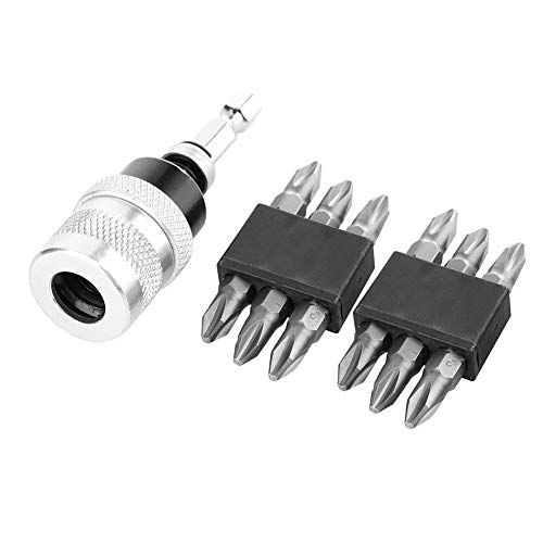 Dyocoag Einstellbarer Schraubtiefe-Limiterhalter mit Kreuzschraubendreher Bits Langzeitlebensdauer Magnetischer Anti-Schlupf-Design Gipskartonholz Holzplatte Dyocoag Einstellbarer Schraubtiefe-Limiterhalter mit Kreuzschraubendreher Bits Langzeitlebensdauer Magnetischer Anti-Schlupf-Design Gipskartonholz Holzplatte von Dyocoag