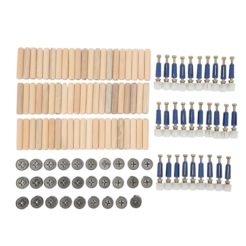 Dyocoag Excentric Wheel Verbindungssatz Set verdickte Nussschraubenverschluss Möbel Paneelarmaturen Nockenanschluss für Kleiderschrankschrank Bücherregal -Schublade Büro (12 mm exzentrisches Rad) (15 von Dyocoag