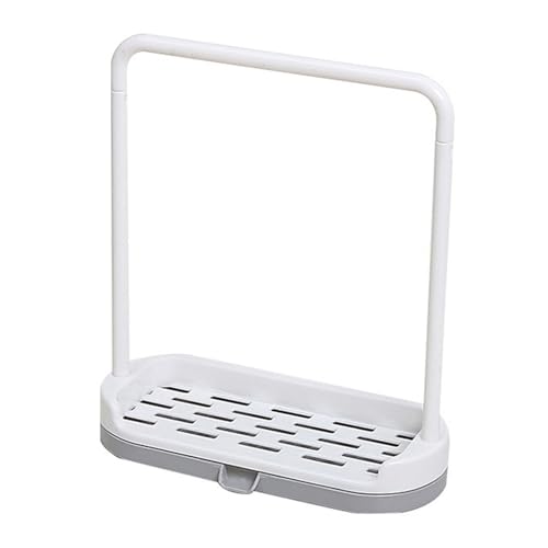 Dyocoag KÜCHE SINK SPONGE HALTER MULTIPURPOSE KÜCHEN RAG STAND MIT DISHCLOTH-TROCKNUNGS RACK (Gray) von Dyocoag