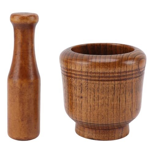 Dyocoag Knoblauchschlägerschale Jujube Holz Crushing Bowl Mixing Mühle Haushalt Restaurant von Dyocoag