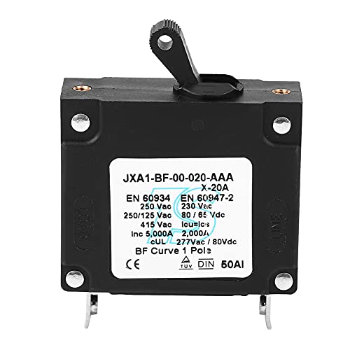 Dyocoag Langable DC/AC Manual One/Off Toggle Reset Switch Sicherheitsschalter 15A 20A 25A 30A für den Haushaltsgebrauch (15a) (20a) von Dyocoag