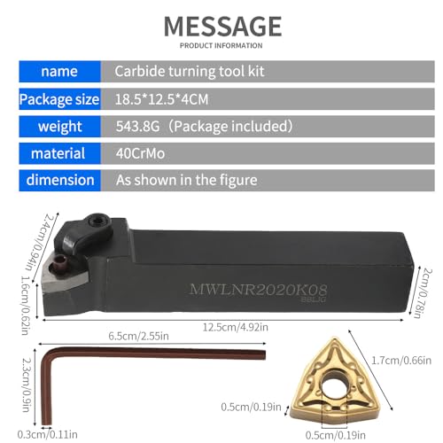 Dyocoag -Metall -Drehverschneidungswerkzeuge Premium CNC Halter Präzision Bowing Turning Kit Dyocoag -Metall -Drehverschneidungswerkzeuge Premium CNC Halter Präzision Bowing Turning Kit von Dyocoag