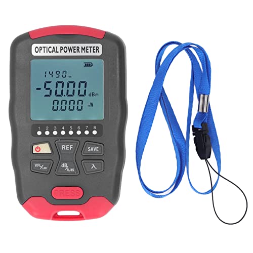 Dyocoag Optical Faser Power Mess 3 in 1 optischer Kraftstester 15 km visueller Fehler Locator RJ45 -Netzwerkstester mit LED -Licht (–50 bis +26 dbm) von Dyocoag