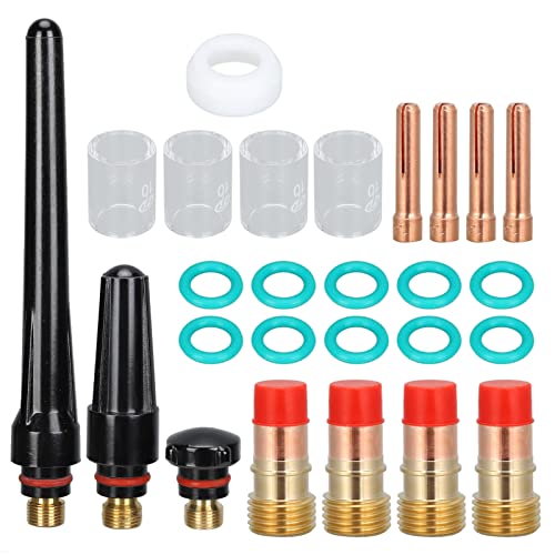 Dyocoag -Tig -Schweißteile Elektrode Collet Glas Tassen Waschmaschine Verbrauchsmaterialien WP17 WP18 WP26 für professionelle Schweißworkshops von Dyocoag