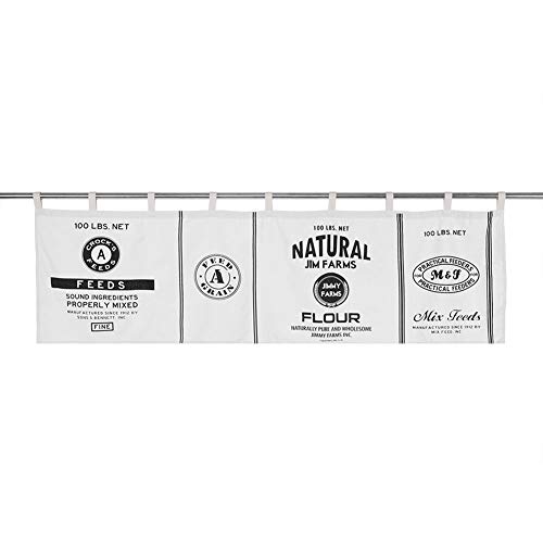 Dyocoag Vintage Halb Vorhang Drape Panel Blackout Küchenschrank Café 45 x 140 cm Baumwollpfandrechte von Dyocoag