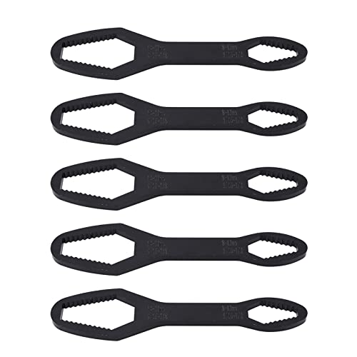 Dyocoag doppelt beendete selbstspannende Schrren -Legierung Stahl 5 PCs Set universelles Werkzeug für Home Decoration Construction Holzbearbeitung [Multifunktionaler (C Silberzinkbeschichtung) (D von Dyocoag