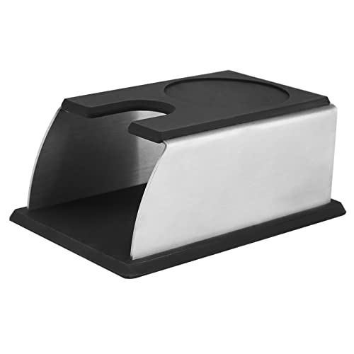Dyocoag schwarzer Edelstahl Antilebiger Kaffeestampfer -Basis -Ständer Rack von Dyocoag