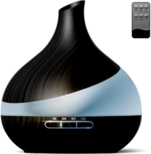 500 ML Aroma Diffuser, Lufterfrischer, Aromatherapie Diffuser Mit Fernbedienung, 14 Farben LED automatischer Abschaltfunktion, 4 Timer Einstellung von Dyoonoer