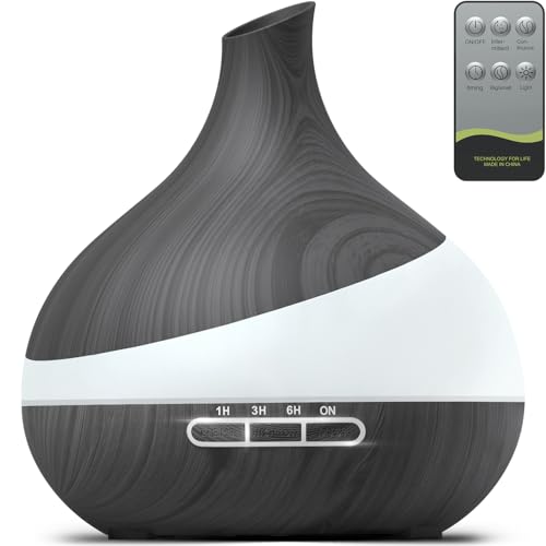 500 ML Aroma Diffuser, Upgrade Diffuser für große Räume, Aromatherapie Diffuser Mit Fernbedienung 4 Timer Einstellung 14 Farben LED automatischer Abschaltfunktion 500 ML Aroma Diffuser, Upgrade Diffuser für große Räume, Aromatherapie Diffuser Mit Fernbedienung 4 Timer Einstellung 14 Farben LED automatischer Abschaltfunktion von Dyoonoer