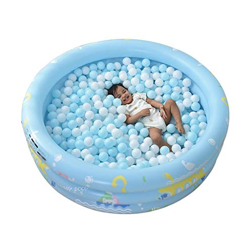 Dyqyym Aufblasbare Pools für Kinder, verdickter, abriebfester aufblasbarer Familienpool, mehrschichtiger aufblasbarer Pool für den Innen- und Außenbereich, Garten, Hinterhof, 130 x 35 cm von Dyqyym