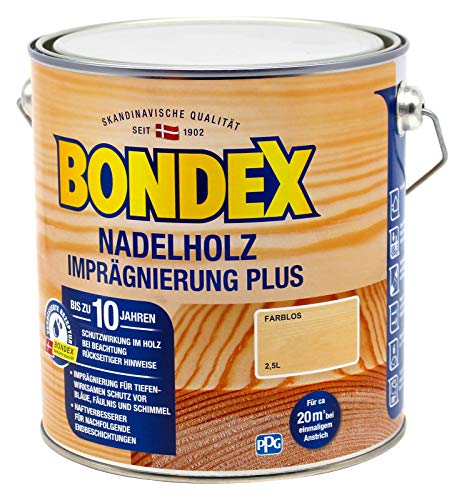Bondex Imprägnierung Plus 4L BEULE Holzschutz Grundierung Holzgrundierung von Bondex