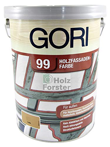 Gori 99 Holzfassadenfarbe, Ocker 3165, 5 Liter von Gori