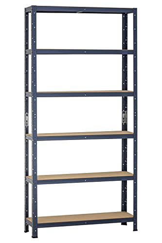 Dysell - CDF Regal 230x100x30 blau - Steckregal Lagerregal Schwerlastregal Blechregal Pflanzregal Nutzregal Werkbankregal von Dysell - CDF