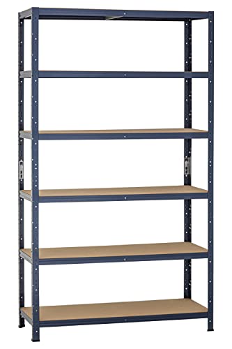 Dysell - CDF Regal 230x120x40 blau - Steckregal Lagerregal Schwerlastregal Bibliotheksregal Fachbodenregal Stahlregal von Dysell - CDF