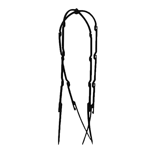 Dysetcs 6 Stück 38,1 cm Blumentopf Rankgitter U-Form Handgefertigte Rankhilfe Kunststoff Pflanze Klettergerüst für Kletterpflanzen Blumen Ranke Gemüse schwarz von Dysetcs