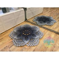 Weicher Vintage 3D Häkelteppich, Mehr Als 70 Farben Erhältlich, Wohnkultur, Einweihungsgeschenk, Teppich Für Kinderzimmer, Mini-stressfrei von Dysode