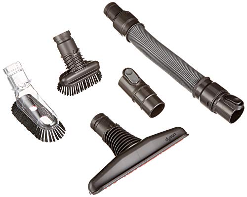 Dyson Akkusauger Zubehör-Set mit Extra-hart & Extra-soft Bürste, breiter Polsterdüse & Verlängerungs-Schlauch für Dyson Akku- bzw. Handstaubsauger V6, DC62 & DC43H , Praktisches Staubsauger-Zubehör von Dyson