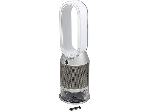 Dyson PH3A Purifier Humidify+Cool Autoreact 3in1 weiss/Nickel, Ventilator & Luftreiniger & Luftbefeuchter leise, Schlafzimmer, Allergiker, Raucherzimmer, Luftfilter 99,5%, inkl JUNG Pflegetücher von Dyson