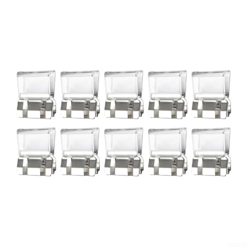 10 x Fenster-Sicherheitsschloss-Clips sichern Ihr Zuhause mit einfacher Installation (weiß) von DystopiaWorld