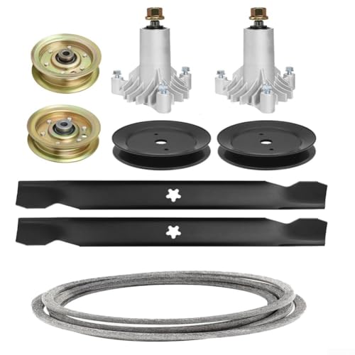 106,7 cm Rasenmäherdeck-Umbau-Set, 2 × Spindel, 2 × Klinge, 2 × Spannrolle 153535 Spannrolle 173438 Spanngurt 173437 Deckriemen, für Hus LT1000 LT2000 106,7 cm Rasenmäherdeck-Umbau-Set, 2 × Spindel, 2 × Klinge, 2 × Spannrolle 153535 Spannrolle 173438 Spanngurt 173437 Deckriemen, für Hus LT1000 LT2000 von DystopiaWorld