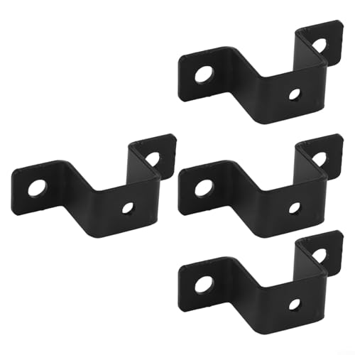 2 oder 4 quadratische Rohrschellen für einfache Installation von Rohren und Geländern (4 Stück 2,5 cm) von DystopiaWorld