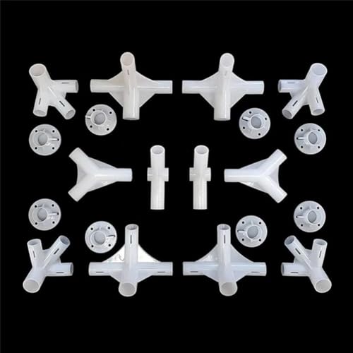 25/19 mm Zelt-Ersatz-Set, Füße Eckverbinder für Camping, Gartenveranstaltungen oder Hinterhofversammlungen (20 Stück) von DystopiaWorld