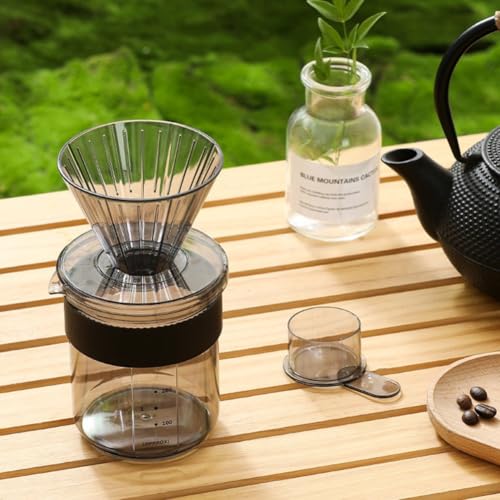 3-in-1-Kaffeemaschine, handgebrühte Kaffeekanne, mit Waage, Reise-Camping-Kaffeetasse von DystopiaWorld