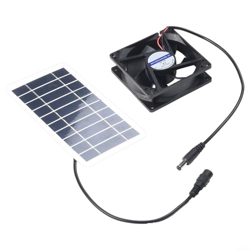 30 W Solarpanel-Ventilator-Set, Dachdach-Ventilator, für Küchen, Gewächshäuser, Haustierhäuser, Solarmodul-Größe: 157 x 94 mm von DystopiaWorld