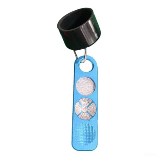 4-in-1 Billard-Queue-Spitzen-Former, tragbarer Snooker-Queue-Spitzenformer, Aluminiumlegierung und Kunststoff-Poolzubehör, für Veranstaltungsorte oder Teilnahme (blau) von DystopiaWorld