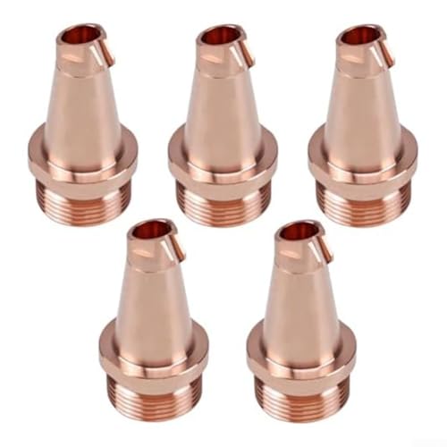 5-teiliges Kupfer-Schweißdüsenspitzen-Set, Kupfer-Schweißbrenner-Power-Düse, M16 × 35 mm Düsen, für M16 H35 Drahtzuführsysteme (1,6 mm) von DystopiaWorld