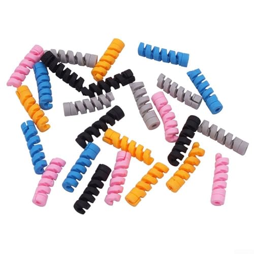 5 x TPR-Fahrradbremskabel-Schutzhüllen für Schaltlinie, stilvolles Design mit Anti-Reibungs-Funktionen für Fahrradzubehör (schwarz) von DystopiaWorld