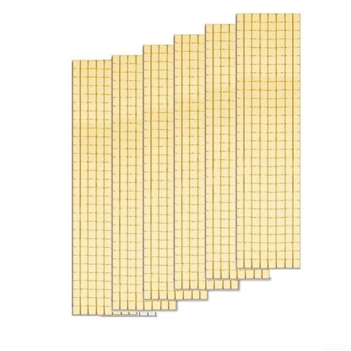 6 x Vintage-Wandaufkleber für Küche und Badezimmer, wasserdichte Fliesendekoration (Gold) von DystopiaWorld