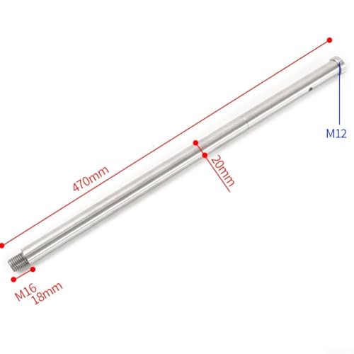 Beschwerungsstab für astronomische Teleskope Edelstahl Balance Rod entwickelt, um die Verfolgung zu verbessern und eine stabile Beobachtung aufrechtzuerhalten (470 mm-M16) von DystopiaWorld
